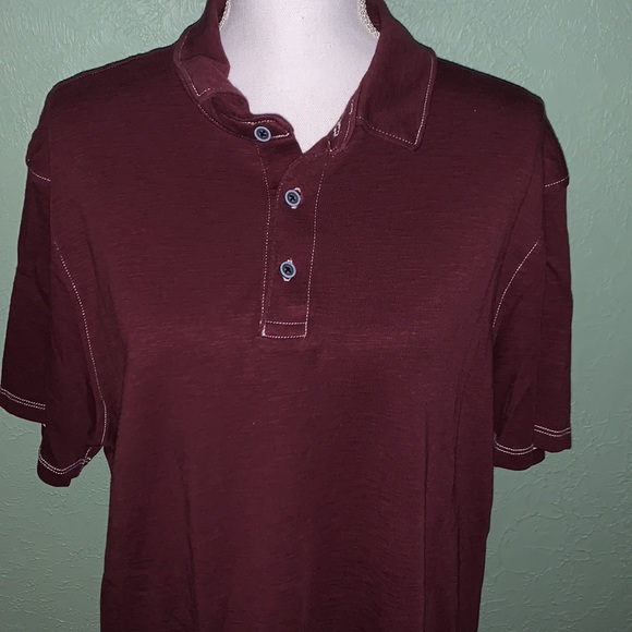 Beautiful Wallin & Bros maroon Polo Shirt, Size XL - Picture 7 of 8
